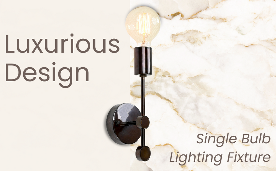 Vintage Minimalist Brass Wall Sconce | Customizable Vertical Light Fixture for Chic Interiors - 32534