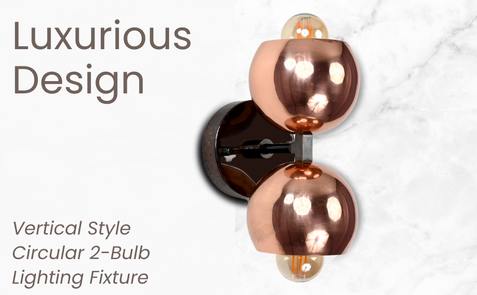 Mid-Century Globe Brass Wall Sconce | Customizable Double-Dome Fixture for Elegant Interiors - 32536