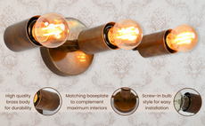 Modern Minimalist Brass Wall Sconce | Customizable Slim Profile Accent Light Fixture - 32518