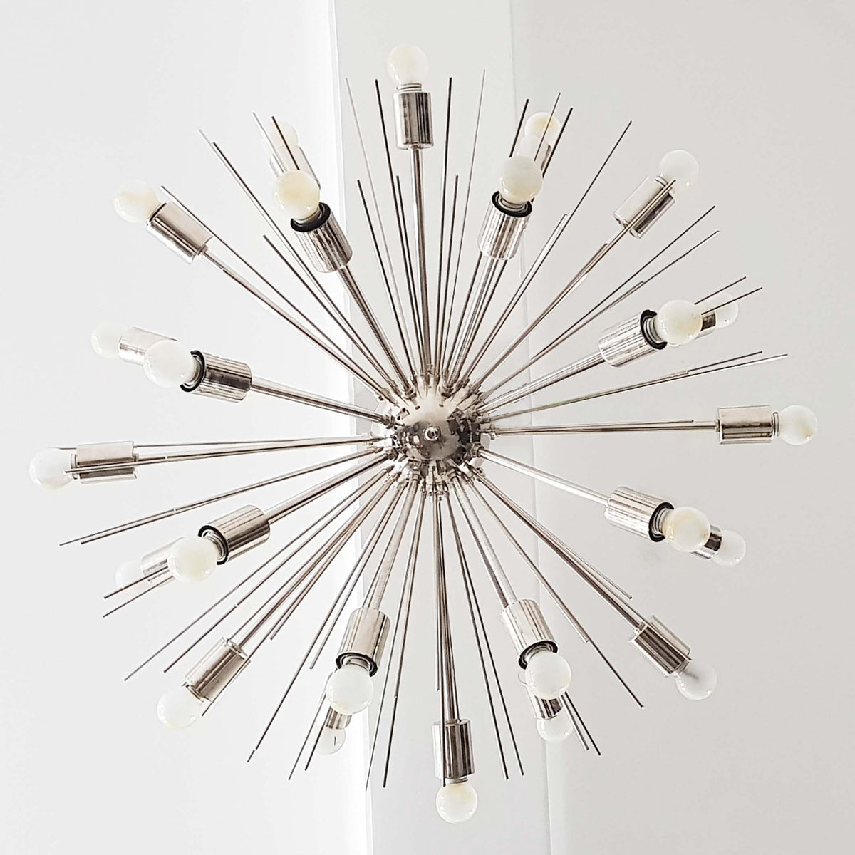 Industrial Brass Made, Brass Starburst Chandelier, Sea Urchin Chandelier Made of Brass, Large Sputnik Chandelier, 24 arms/Lights