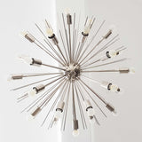 Industrial Brass Made, Brass Starburst Chandelier, Sea Urchin Chandelier Made of Brass, Large Sputnik Chandelier, 24 arms/Lights