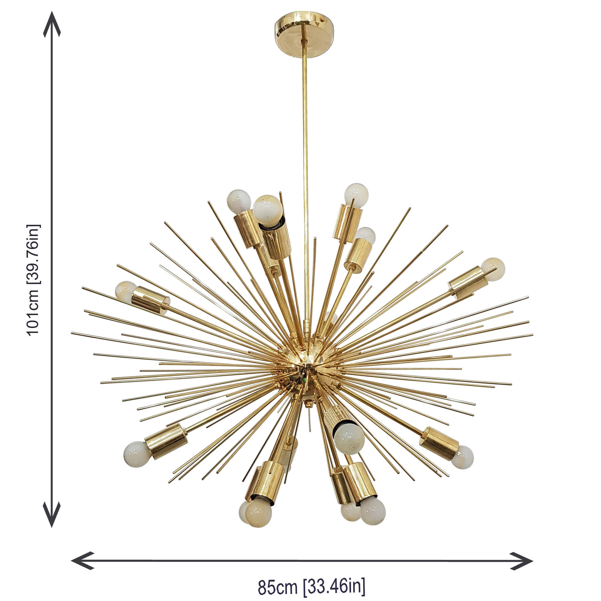Industrial Brass Made, Brass Urchin Chandelier Lamp, Sputnik Ceiling Light, Brass Premium Modern Urchin Designer Light, Made of Brass, Decorative Light Fixture