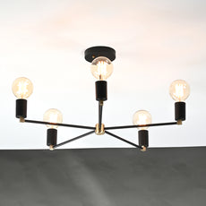 5 Arm Brass Sputnik Chandelier 23