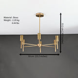 Zurich Beacon Mid-century Chandelier - 6 Lights - 32185