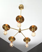 5 Arms Brass Pendant Light 25