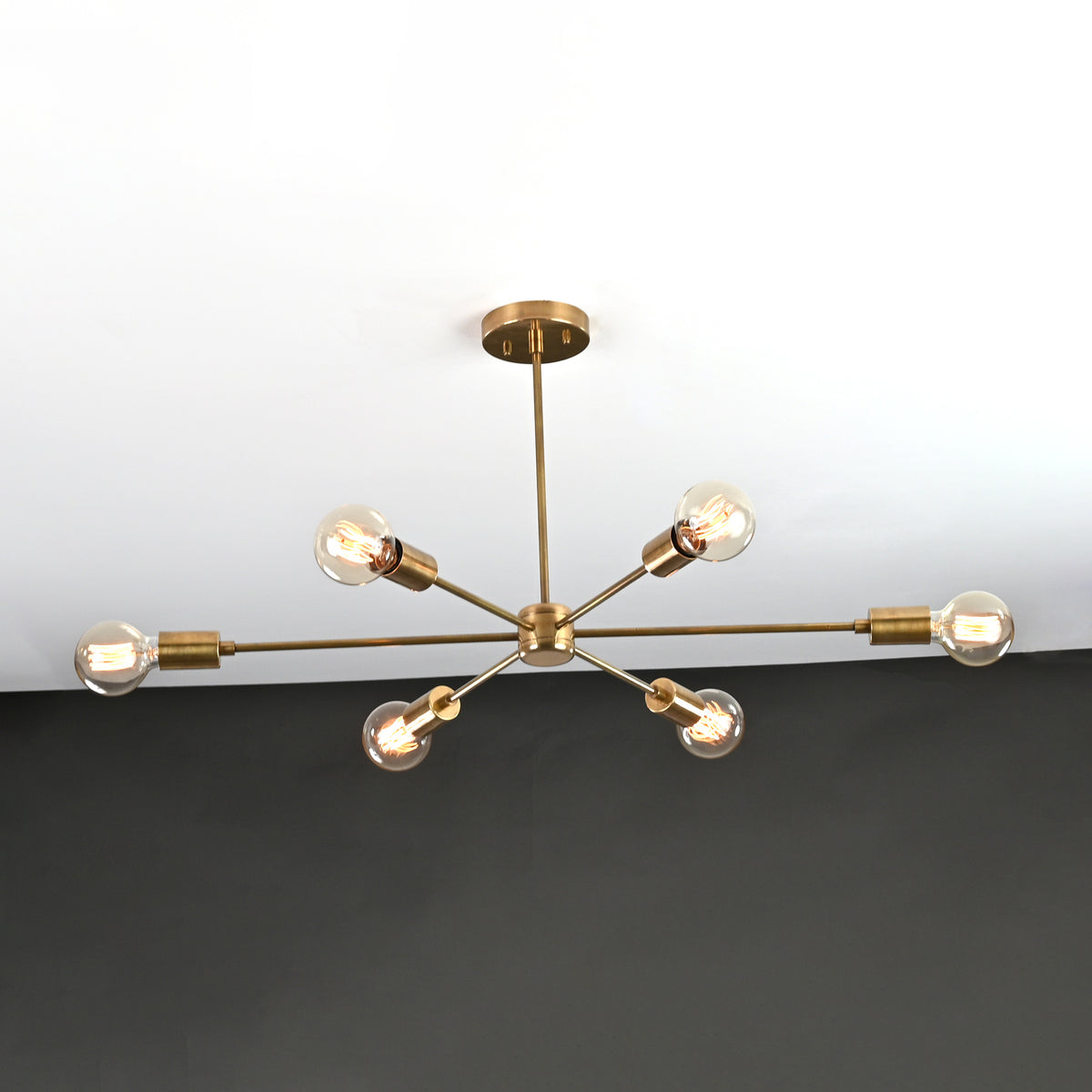 Tokyo Vector - Brass Chandelier - 6 Lights - 32191