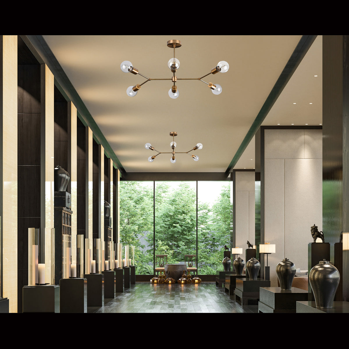 Lisbon Linea - Pendant Chandelier - 6 Lights - 32200