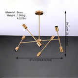 Kyoto Beacon Mid-century Chandelier - 8 Lights - 32212