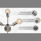 Customizable Mid-Century Brass Wall Sconce | Modern Industrial Cross Arm Light Fixture - 32505