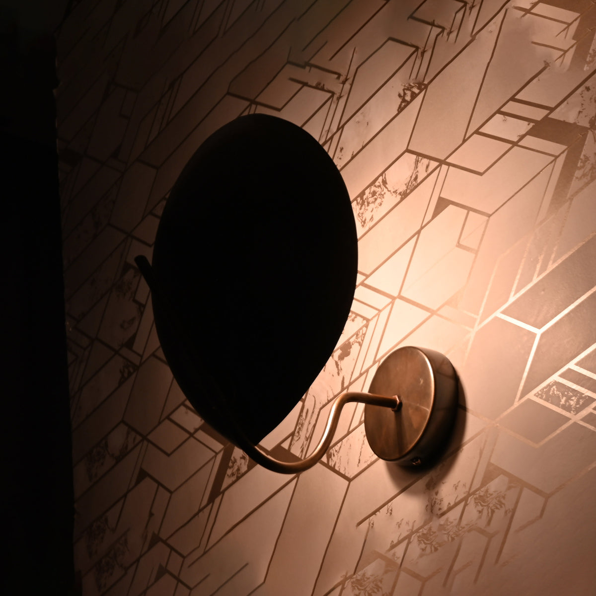 Modern Art-Inspired Wall Sconce with Sculptural Dome Shade | Customizable 13" Decorative Fixture - 32583