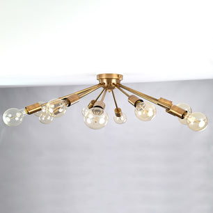 12 Arms Brass Sputnik Chandelier 30