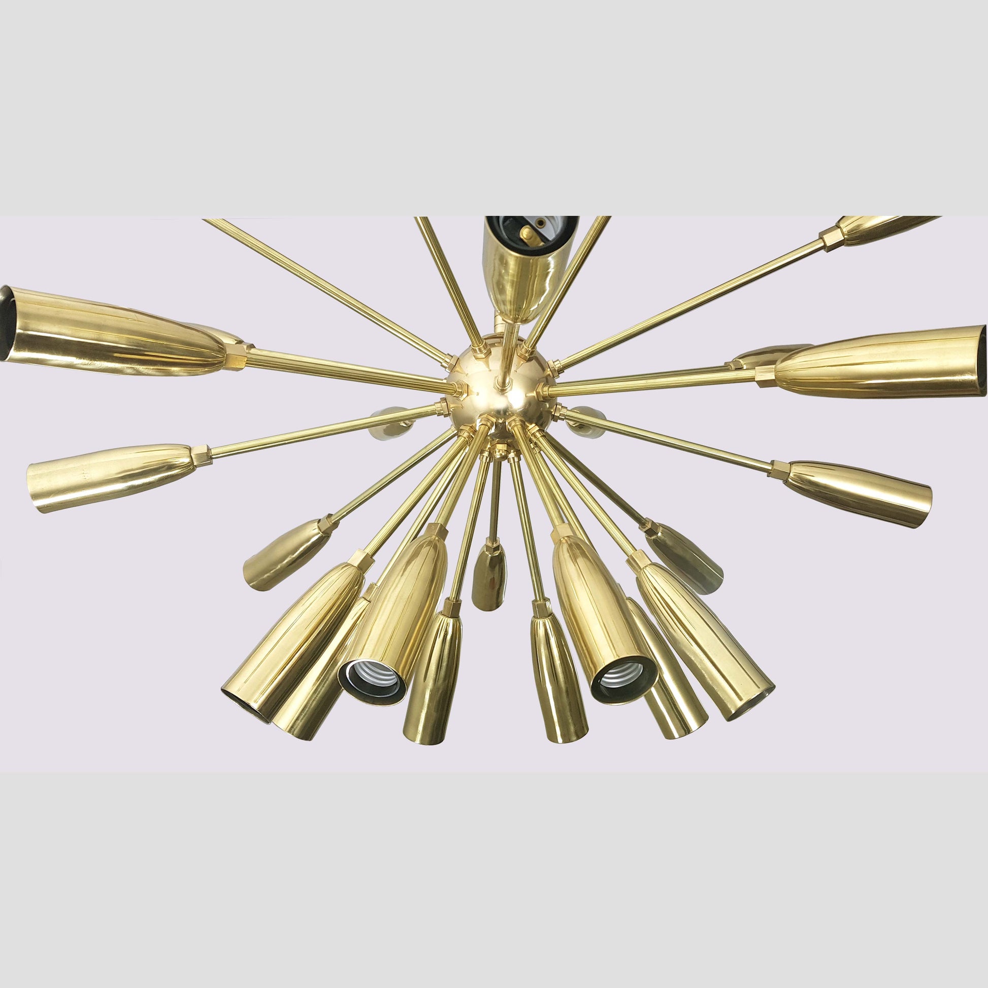 24 Arms Brass Sputnik Chandelier 31" Wide - 32102