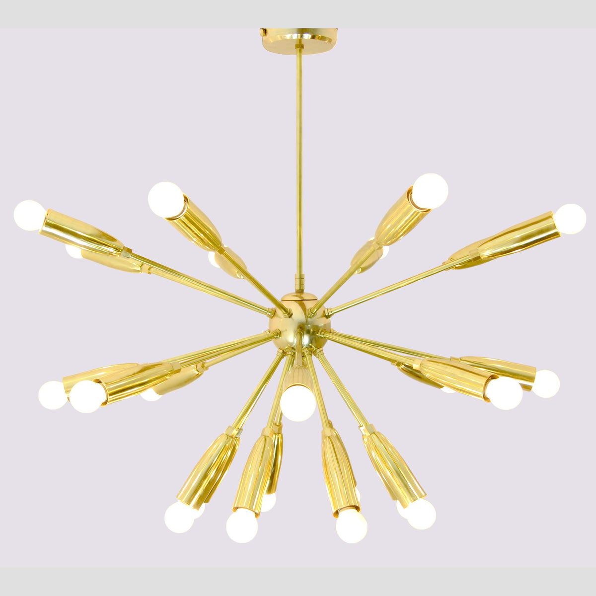 Modern Sputnik Chandelier Light Fixture | Custom Brass Ceiling Lamp | Mid Century Modern Pendant Handmade Lighting - 32102