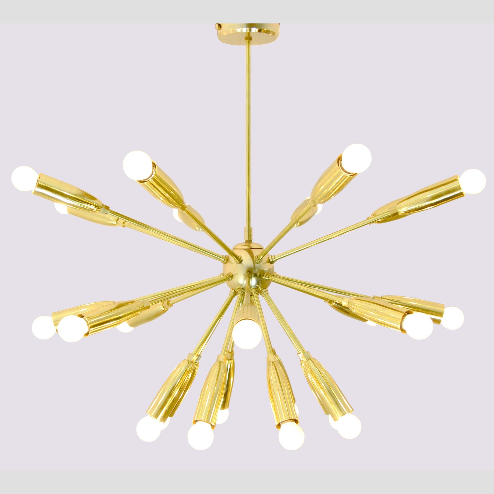 24 Arms Brass Sputnik Chandelier 31" Wide - 32102