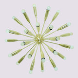 Modern Sputnik Chandelier Light Fixture | Custom Brass Ceiling Lamp | Mid Century Modern Pendant Handmade Lighting - 32102