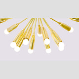 Modern Sputnik Chandelier Light Fixture | Custom Brass Ceiling Lamp | Mid Century Modern Pendant Handmade Lighting - 32102