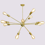 Shinny Brass Chandelier Handmade , Brass Ceiling Hanging Light, Sputnik Lamp made of full Brass 12 arms / lights Brass Leaf Studio - 32107