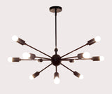 Modern Flush Mount Sputnik Chandelier | Customizable Ceiling Light Fixture | Natural Brass, Copper, or Painted Finishes |  - 32105