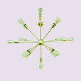 Shinny Brass Chandelier Handmade , Brass Ceiling Hanging Light, Sputnik Lamp made of full Brass 12 arms / lights Brass Leaf Studio - 32107