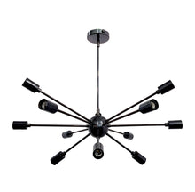 Modern Flush Mount Sputnik Chandelier | Customizable Ceiling Light Fixture | Natural Brass, Copper, or Painted Finishes |  - 32105