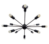 Modern Flush Mount Sputnik Chandelier | Customizable Ceiling Light Fixture | Natural Brass, Copper, or Painted Finishes |  - 32105