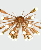 Urchin Chandelier Chrome Finish 24 Lights Sputnik Chandelier Ceiling Light Pendant Lamp Home Decor - 32119