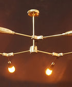 6 Arms Brass Sputnik Chandelier 40