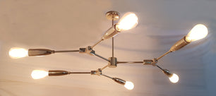 6 Arms Brass Sputnik Chandelier 40