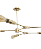 6 Arms Brass Sputnik Chandelier 40