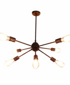 8 Arms Brass Sputnik Chandelier 38