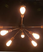 8 Arms Brass Sputnik Chandelier 38