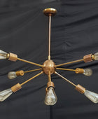 8 Arms Brass Sputnik Chandelier 38