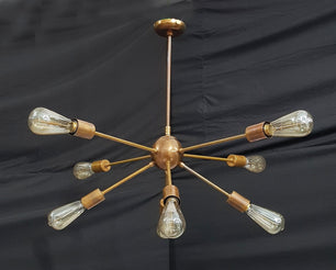 8 Arms Brass Sputnik Chandelier 38