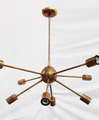 8 Arms Brass Sputnik Chandelier 38