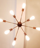 8 Arms Brass Sputnik Chandelier 38