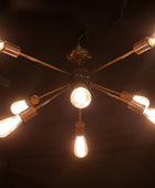 8 Arms Brass Sputnik Chandelier 38