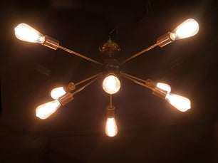 8 Arms Brass Sputnik Chandelier 38