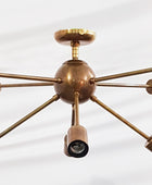 8 Arms Brass Sputnik Chandelier 38