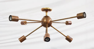 8 Arms Brass Sputnik Chandelier 38