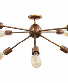 8 Arms Brass Sputnik Chandelier 38