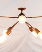 8 Arms Brass Sputnik Chandelier 38