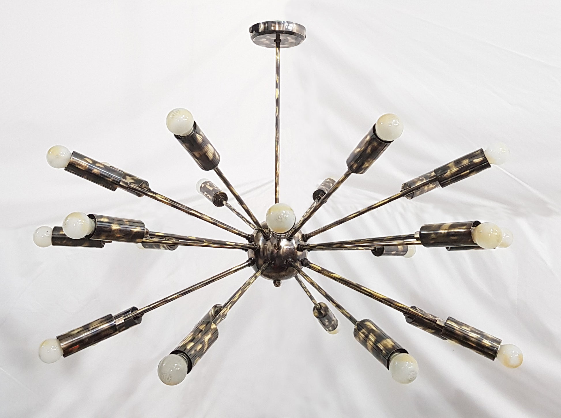 24 Arms Brass Sputnik Chandelier 37" Wide - 32132