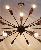 24 Arms Brass Sputnik Chandelier 37