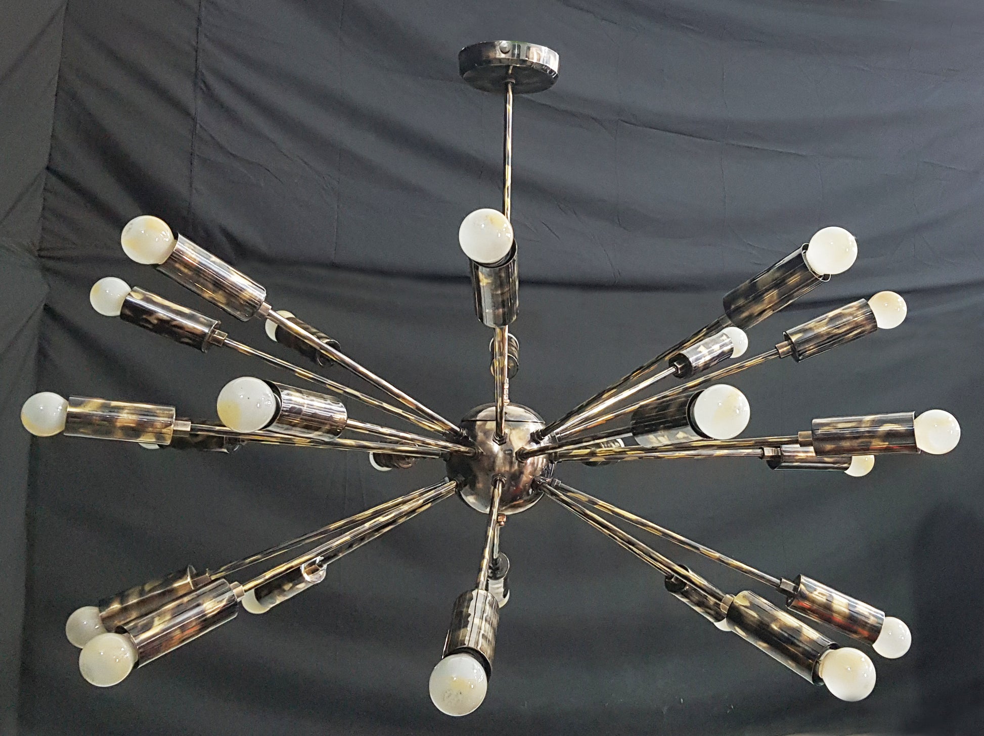 24 Arms Brass Sputnik Chandelier 37" Wide - 32132