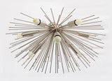 Customizable Brass Urchin Flush Mount Ceiling Light | Starburst Chandelier | Modern Mid-Century Lighting | Handmade |  - 32134