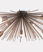 9 Lights Brass Urchin Chandelier 35