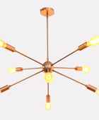 8 Arms Brass Sputnik Chandelier 34