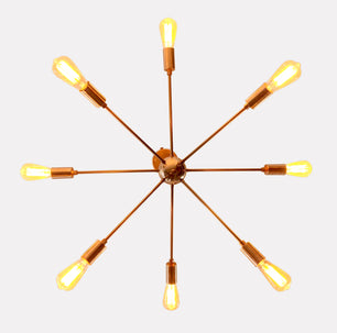 8 Arms Brass Sputnik Chandelier 34