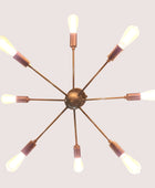 8 Arms Brass Sputnik Chandelier - 32142