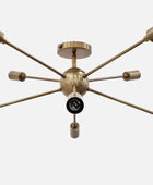 8 Arms Brass Sputnik Chandelier - 32142